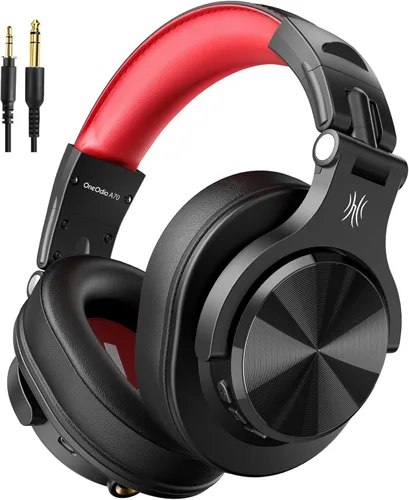 Miniatura 10 de OneOdio A70 Auriculares Bluetooth para oído, auriculares inalámbricos con 72H de tiempo de reproducción, de alta resolución, micrófono incorporado