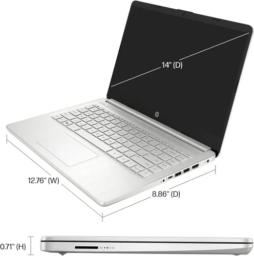 Miniatura 8 de HP 14 portátiles (14 pulgadas HD, Intel Celeron N4120, 4 GB de RAM, 128 GB eMMC + tarjeta SD IST de 128 GB) para el hogar, estudiantes, negocios