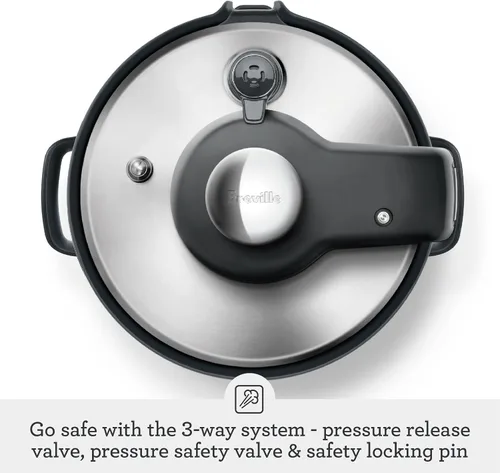 Miniatura 5 de Breville Fast Slow Go Olla de Presión Lenta BPR680BSS, Acero Inoxidable Cepillado