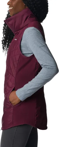 Miniatura 3 de Columbia Chaleco largo Mix It Around para mujer, Marionberry, XS