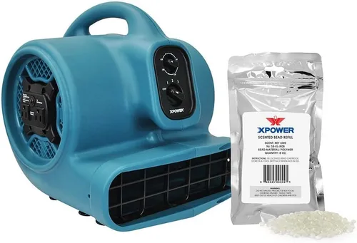 Miniatura 11 de XPower p-450at Freshen Aire 1/3 HP perfumado Ambientador de aire mover con Daisy Chain, temporizador y abalorio Refill, 1