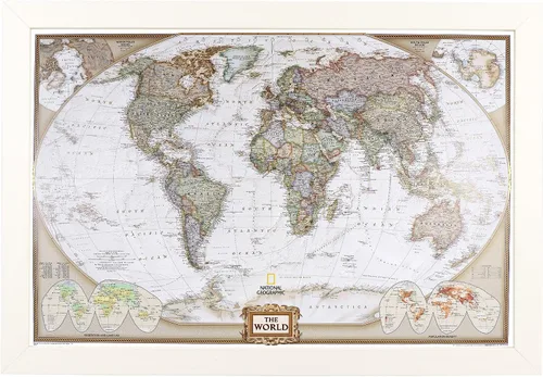 Miniatura 21 de Mapamundi con alfileres, personalizado, ejecutivo, con marco de 24 x 36" y alfileres, Negro (Rustic Black), 24 x 36 pulgadas Marco negro rústico