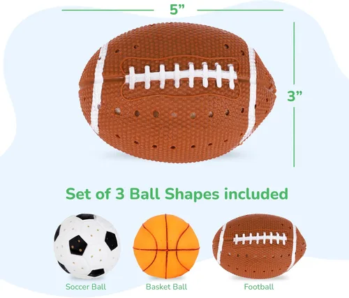 Miniatura 7 de ArtCreativity Juguetes de piscina para niños pequeños de 1 a 3 años, pelotas deportivas de agua, 3 diseños diferentes de pelotas de agua atléticas