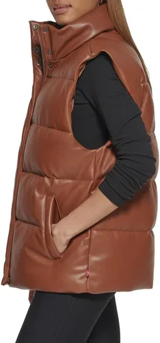 Miniatura 3 de Levi's Chaleco acolchado de cuero vegano para mujer