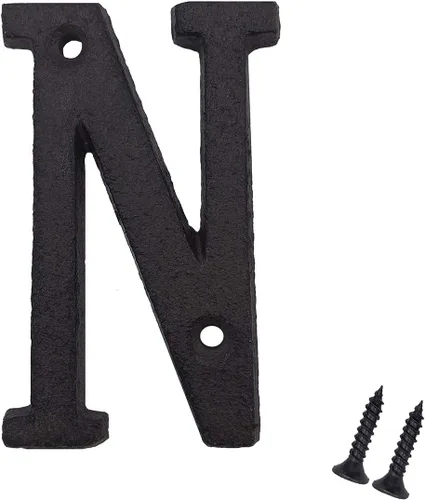 Miniatura 8 de YOUCC-XX - Números de casa de 3 pulgadas, número de buzón de hierro fundido, número de dirección de casa.