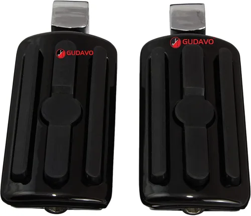 Miniatura 8 de Piernas delanteras o traseras de aluminio para motocicleta, pedal negro con soportes para Victory All Hammer (delantero (para piloto), estilo: 2
