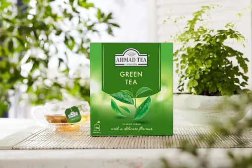 Miniatura 6 de Ahmad Tea Té verde, bolsitas de té verde, 100 unidades, sin cafeína y sin azúcar