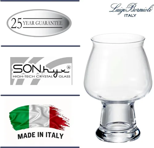Miniatura 7 de Luigi Bormioli Birrateque - Vasos de cerveza de sidra de 17 onzas (juego de 2) – Vasos de cerveza artesanales para sidra, sidra dura, sidra