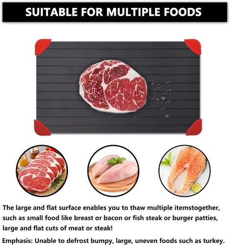 Miniatura 3 de Bandeja de descongelación para carne congelada forma rápida y segura de descongelar alimentos de gran tamaño descongelar platos descongelados por