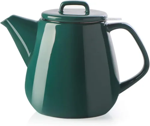 Miniatura 8 de Sweejar Tetera de porcelana con infusor de acero inoxidable extraíble, apto para microondas y lavavajillas, para té suelto, infusor de té para Jade