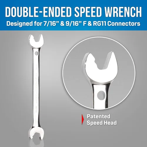Miniatura 2 de Jonard Tools ASW-7916, llave de trinquete de doble boca, 7/16" y 9/16" – Diseño angular patentado, acero cromado vanadio, apriete y aflojamiento