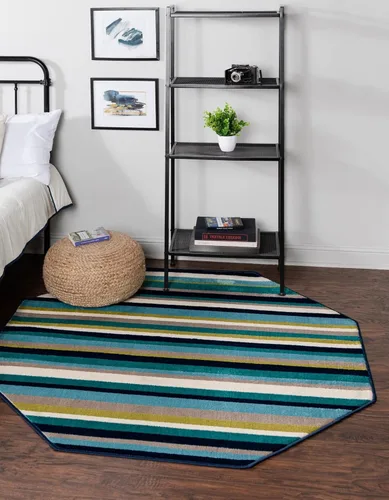 Miniatura 17 de Unique Loom Azalea Collection - Alfombra Glenn (Runner 2' 0" x 6' 0", amarillo/beige)