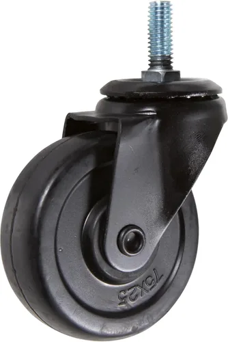 Miniatura 5 de Econoco Pipeline - Perchero de 4 vías, altura ajustable de 48 a 72 pulgadas, perchero con ruedas con 4 brazos, color blanco brillante