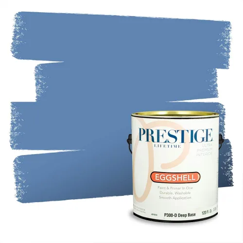 Miniatura 1573 de Pintura Exterior + imprimación PRESTIGE, todo-en-uno, 1 galón, acabado mate, color comparable al Valspar* Royal Gray* VS151-Gris real