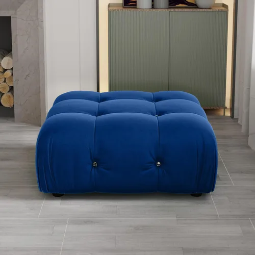 Miniatura 31 de Sofá modular seccional, sofá de terciopelo, asiento medio, beige