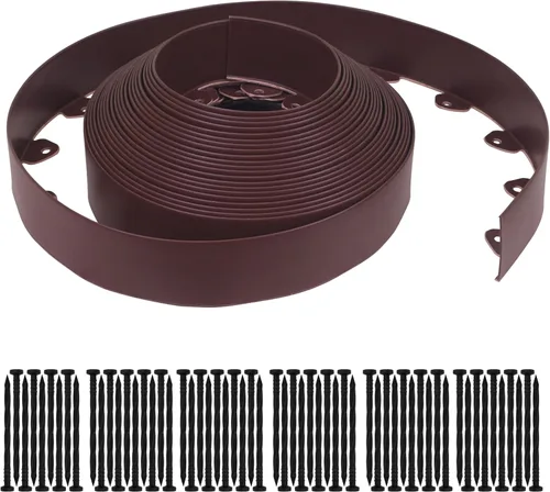 Miniatura 12 de Gardzen Kit de Bordes para Paisajismo de 1.5" x 20', Borde de Jardín y Césped Sin Excavación con 24 Piezas de Estacas, Borde Flexible para Cama