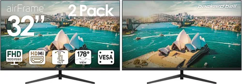 Miniatura 8 de Packard Bell Monitor airFrame FHD de 21 pulgadas, 1920x1080, Ultrawide, compatible con montaje VESA, ajuste de inclinación, HDMI/VGA, bisel delgado
