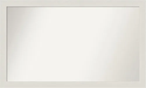 Miniatura 312 de Amanti Art Espejo de baño blanco para sobre el fregadero, 24 x 24 pulgadas, hecho a medida, espejo de tocador cuadrado blanco estrecho, marco