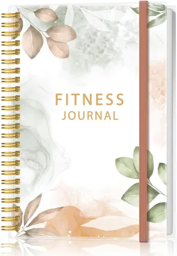 Miniatura 8 de Diario de fitness simplificado para mujeres y hombres, diario/planificador de entrenamiento A5 diario de registro de ejercicios para pérdida