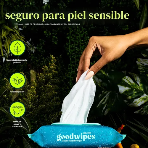 Miniatura 4 de goodwipes Toallitas Desechables por el Inodoro para el Trasero - Toallitas Húmedas Extra Grandes para Adultos para Mujeres y Hombres - Esenciales