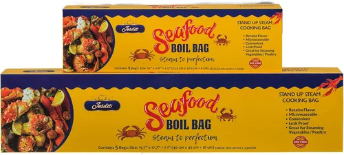 Miniatura 5 de Bolsa de hervir mariscos (paquete de 5)