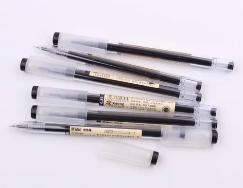 Miniatura 8 de Bolígrafo de tinta de gel de 0.014 in, tinta negra, bolígrafo de tinta de gel extrafina, paquete de 12
