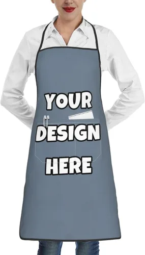 Miniatura 61 de Delantal personalizado con logotipo de imagen, nombre de texto, delantales de cocina personalizados para chef para hombres y mujeres