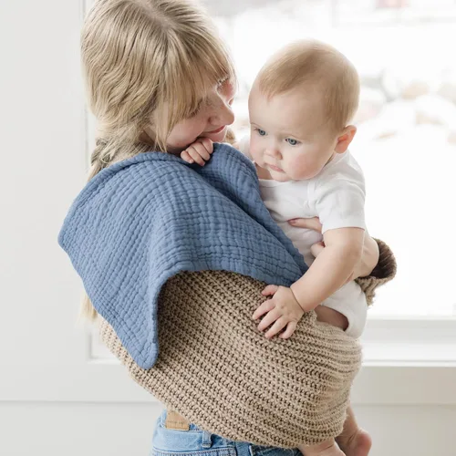 Miniatura 2 de Konssy - Paquete de 6 paños de muselina para eructos de bebé, ropa de eructos suaves y absorbentes 100 % algodón para recién nacidos, bebés niños