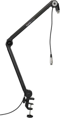 Miniatura 7 de Gator Frameworks - Soporte para micrófono de transmisión montado en escritorio Deluxe para podcasts y grabación; cable XLR integrado, (GFWBCBM3000)