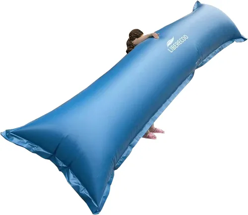 Miniatura 14 de LIBERECOO Almohadas de piscina redondas de 4 pies para piscinas sobre el suelo - Almohadas de invierno súper duraderas de 0.4 mm Almohadas