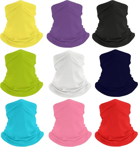 Miniatura 15 de 9 pañuelos para el cuello para mujer, pasamontañas, tubo, máscara facial UV, diadema, para hombre, para esquí, refrescante, paquete de envoltura