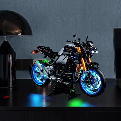 Miniatura 6 de BrickBling Luz LED compatible con Lego Technic Yamaha MT-10 SP 42159, kit de iluminación de bricolaje (sin modelo), gran regalo compatible