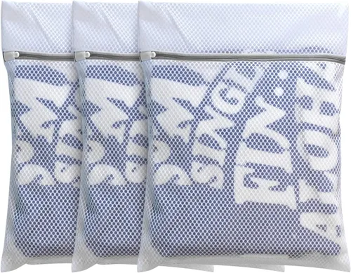 Miniatura 16 de 4 bolsas de malla de panal para ropa delicada con cremallera, bolsas de lavado de ropa para ropa interior, lencería, brasier, blusa, medias