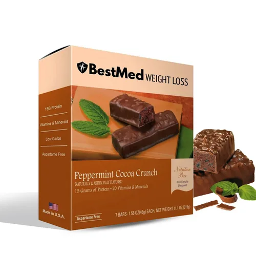 Miniatura 15 de BestMed - Barra de proteínas – 0.55 onzas de proteína, baja en carbohidratos, baja en azúcar, alta fibra, baja en calorías, barra nutricional