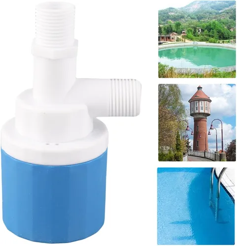 Miniatura 4 de Válvula de bola flotante de 1/2 pulgada DN15 Control automático de nivel de agua para tanque/piscina/inodoro Rango de presión de 0.4-22.0 lbs