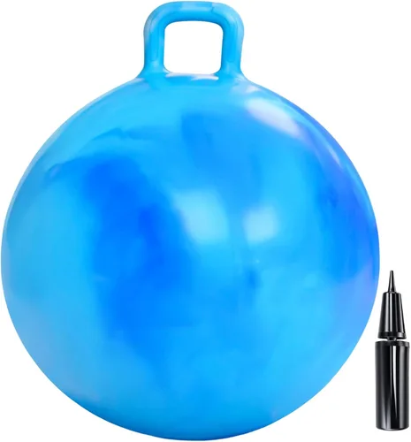 Miniatura 9 de Hymaz Pelota de tolva para niños de 3 a 6 años, paquete de 3 bolas inflables con asa, pelota inflable para saltar saltando, juguetes de salto