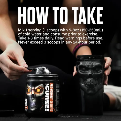 Miniatura 8 de JNX SPORTS The Curse! Fruit Punch - Polvo de preentrenamiento con creatina, preentrenamiento de energía extrema para hombres y mujeres, 50