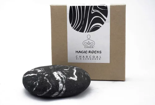Chada Magic Rocks: ambientador de carbón, sin productos químicos, 100% carbón tropical activado, desodorante sin fragancia, eliminador de olores de