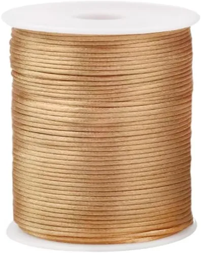 Miniatura 35 de 2.0 mm x 110 yardas de cordón de satén de nailon para abalorios, hilo trenzado para nudos chinos, rattail, macramé, pulseras, collares, fabricación