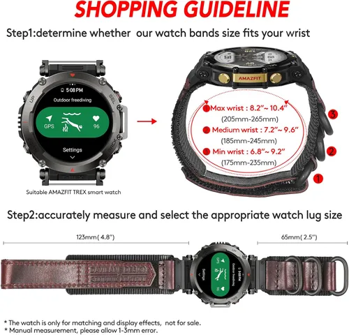 Miniatura 29 de Correa de reloj compatible con Amazfit T-Rex/T-Rex 2/T-Rex Pro/T-Rex Ultra/T-Rex Ultra 2, nuevo diseño de conector mejorado