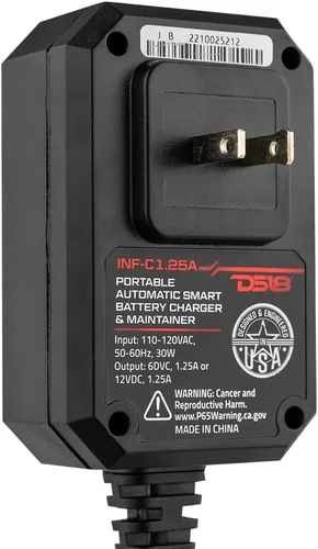 Miniatura 7 de DS18 INF-C1.25A 1.25A Cargador de batería inteligente de coche, cargador automotriz de 6 V y 12 V, mantenedor de batería portátil, cargador