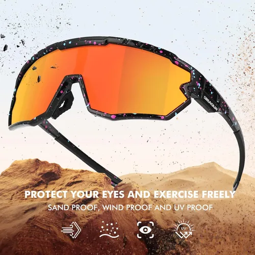 Miniatura 3 de Gafas de sol polarizadas, gafas de ciclismo para adultos y jóvenes, hombres y mujeres, gafas de protección para béisbol