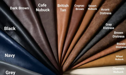 Miniatura 6 de NAT Leathers Tela de tapicería de piel sintética suave de dos tonos marrón británico (vegano aprobado por PETA) Piel sintética sintética