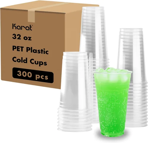 Miniatura 14 de Karat [3 oz - 2,500 ct] Vasos de plástico pequeños, vasos de enjuague bucal desechables para baño Transparente