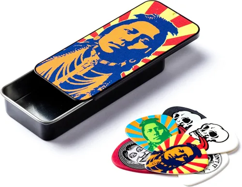 Miniatura 5 de Jim Dunlop John Van Hamersveld Johnny Face Pick - Lata, surtido, mediano, 6 púas/lata