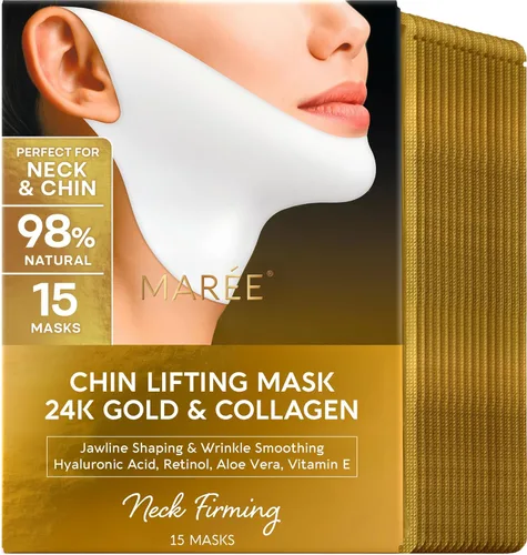 Miniatura 14 de Máscara de elevación V Line de MAREE con ácido hialurónico – Máscara facial profunda de colágeno para mujeres – Máscaras faciales moldeadoras