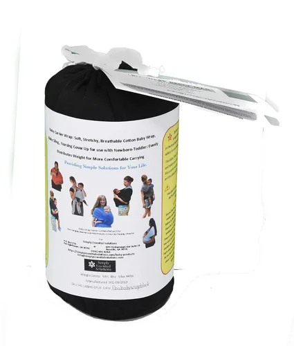 Miniatura 2 de Portabebés suave, elástico, envoltura de algodón para bebé, cabestrillo para bebé, cubierta de lactancia para usar con recién nacido-bebé