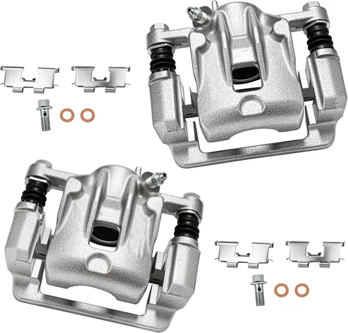 Miniatura 18 de cciyu Conjunto de pinza de freno trasera izquierda 18B4644A con soporte para Buick Rendezvous, para Chevy Venture, para Oldsmobile Silhouette