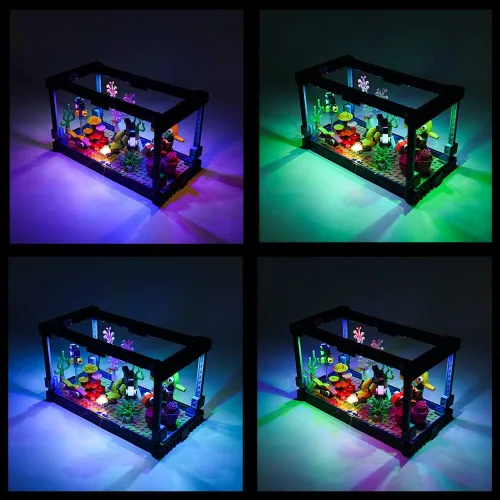 Miniatura 4 de Kyglaring Kit de luces LED compatible con Lego Set 31122, accesorios de iluminación compatibles con Creator Fish Tank, solo luces