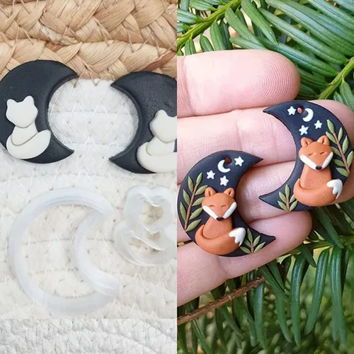 Miniatura 29 de Cortadores de arcilla polimérica para la fabricación de aretes Suministros Arcilla polimérica para la fabricación de joyas